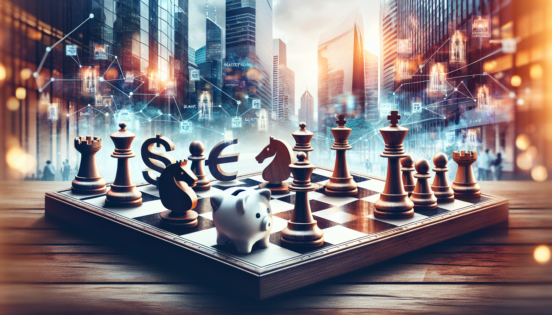 Artistic representation of strategic finance options for business acquisitions