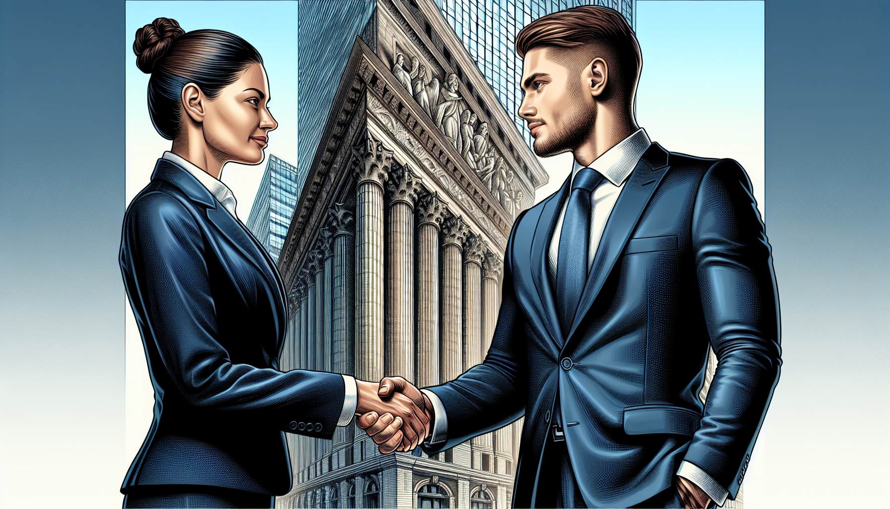 Illustration of a successful commercial loan application