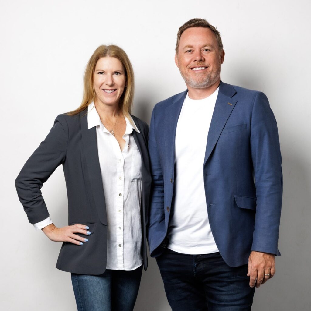 Nadine Connell, specialist business finance broker, with co-founder Chris Connell