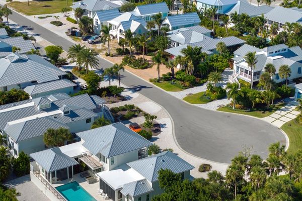 Residential subdivision under development in Australia
