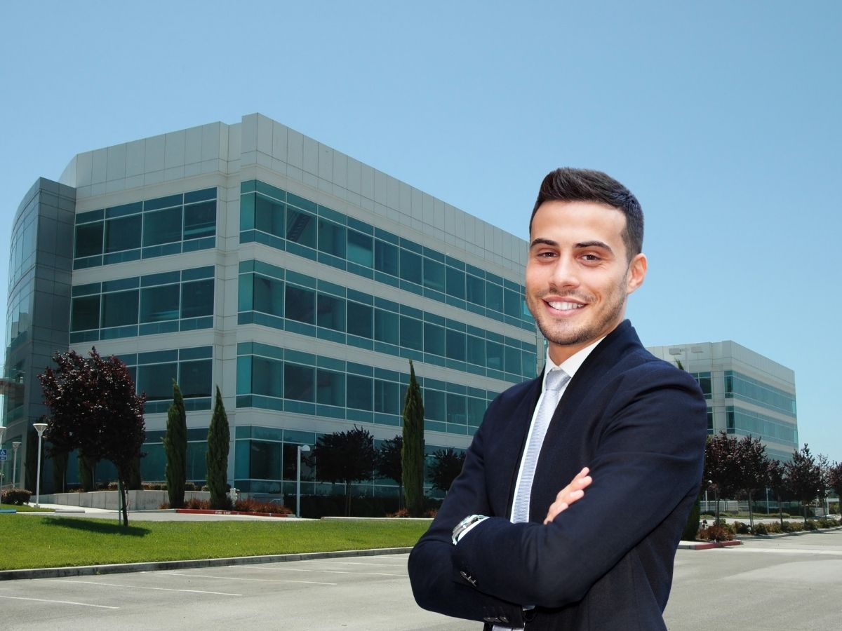 Suburban office park and business centre with on-site parking financed by Smart Business Plans