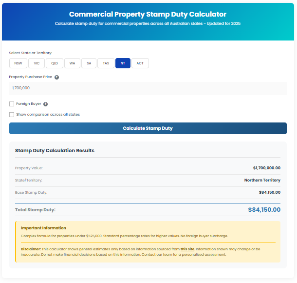 commercial property stamp duty calculator