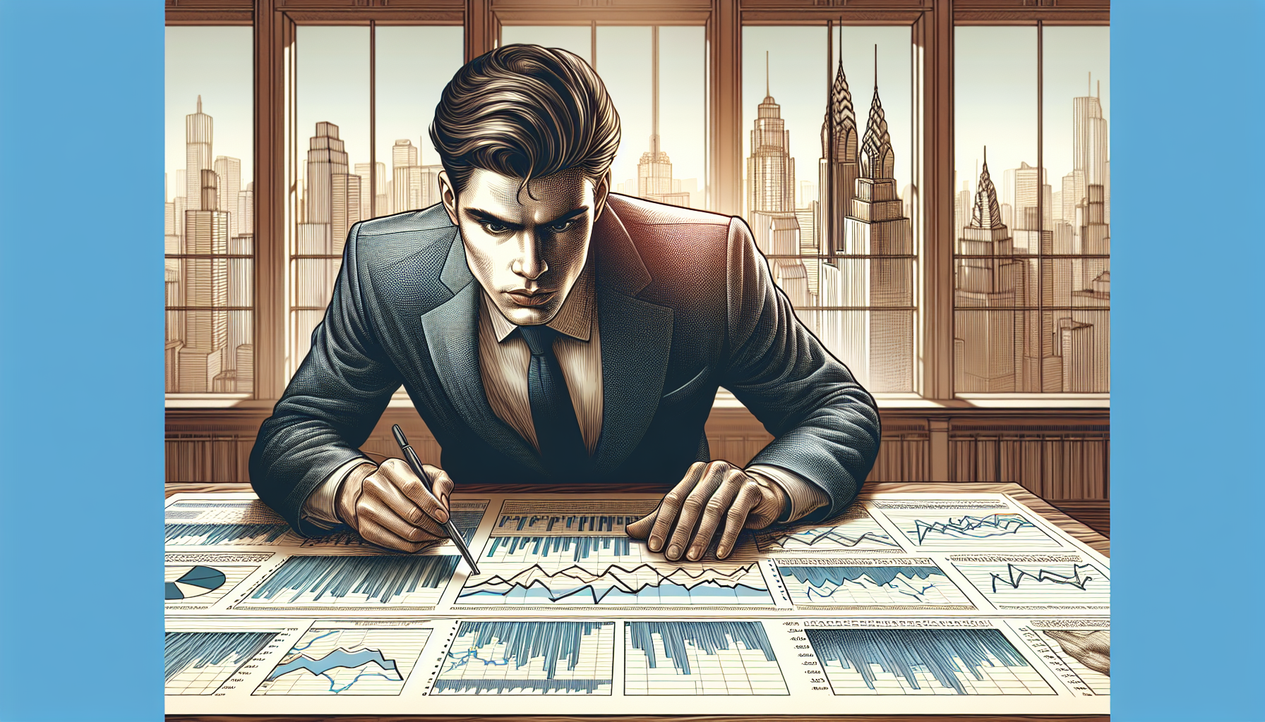 Illustration of a commercial property investment analysis