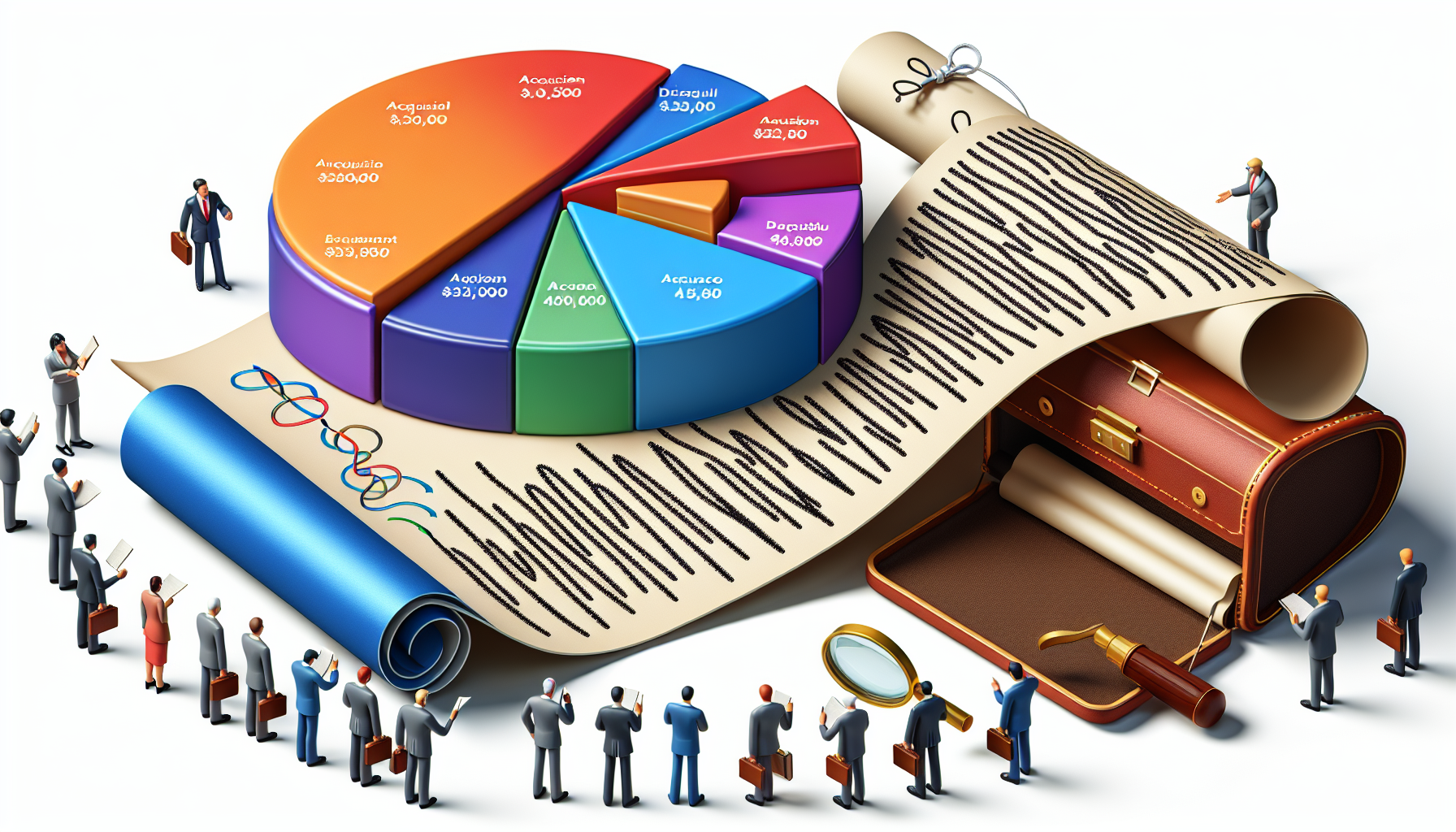 Illustration of a convincing business plan for acquisition financing